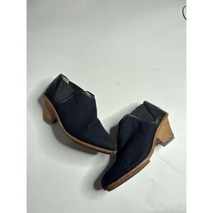 Matt Bernson Boots Womens 8M Leather Wool Ankle Booties Timeless Old Money SEE